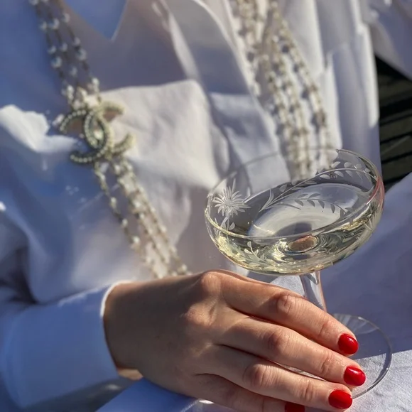 CHANEL Gold and Pearl triple Strand Necklace - Picture 6 of 7